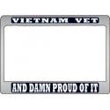 Vietnam Vet Motorcycle License Plate Frame