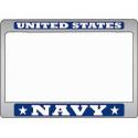 Navy Motorcycle License Plate Frame