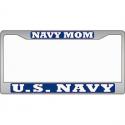 Navy Mom Auto License Plate Frame