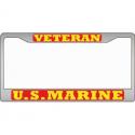 Marine Veteran Auto License Plate Frame