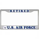Air Force Retired Auto License Plate Frame