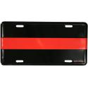 Red Stripe License Plate