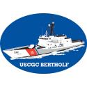 Coast Guard Bertholf Oval Magnet