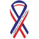 Support Our Troops Red White and Blue Ribbon Mini Magnet
