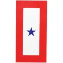 One Blue Star 6 x 3 inch Auto Magnet