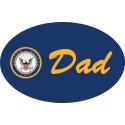 NAVY DAD OVAL MAGNET