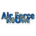 Air Force Mom ABU Blue Camo Lettering Cut Out 6.3"x2.4" Magnet