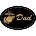 MARINE DAD OVAL MAGNET