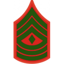 E-8 1SGT First Sergeant (Green) Decal