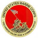 Marine CORPS IWO JIMA Emblem Medallion 