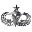 SENIOR PARACHUTIST METAL AUTO EMBLEM