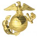 U.S. MARINES EGA METAL CHROME PLATED EMBLEM