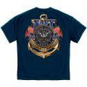 NAVY THE SEA IS OURS T-SHIRT