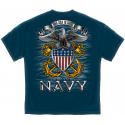 NAVY FULL PRINT EAGLE T-SHIRT