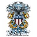 NAVY FULL PRINT EAGLE DECAL