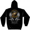  USMC MARINE CORPS FOUNDED DATE 1775 HOODED SWEATSHIRT