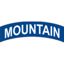 Mountain Tab Decal  (Blue on White)