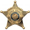 Darke County Ohio Probation Officer's Badge all Metal Sign.