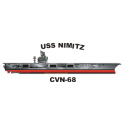 Nimitz Class Aircraft Carrier USS Nimitz(CVN-68) Decal