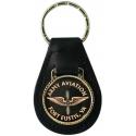 Army Aviation Ft Eustis Leather Key Fob
