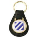 Army 3rd Infantry Division Leather Key Fob