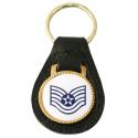USAF E-6 Tech Sgt Leather Key Fob