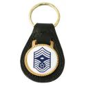 USAF E-9 Chief Sgt Leather Key Fob