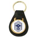 USAF E-9 Command Chief Sgt Leather Key Fob