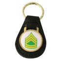 Army E-7 Sgt 1st Class Leather Key Fob