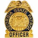 Georgia State Patrol Police Badge Pin