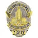 Los Angeles Sergeant, CA Police Badge Pin