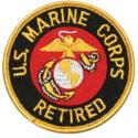 US Marine Corps Retired with Eagle Globe and Anchor Patch 