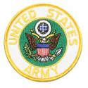 United States Army Crest White Background Patch 