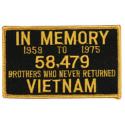 In Memory 58,479 Vietnam Patch 