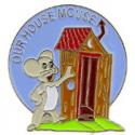 Our House Mouse Nose Art Pin