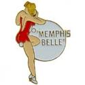Memphis Belle Nose Art Pin Right (Red)