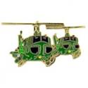Two UH-1 Iroquois Huey Pin