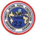 Commander 22nd Naval Construction Regiment Patch 