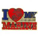 I Heart My Marine Pin