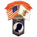 Illinois POW MIA Flag Pin