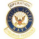 Operations Enduring Freedom NAVY Pin