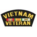 Vietnam Veteran with Ribbon Cap Patch Emblem
