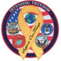 Defending Freedom with Ribbon Large Patch 