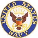 United States Navy Crest Large Round Patch 