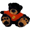 Marine EGA Embroidered Red Shirt Big Paws Black Bear