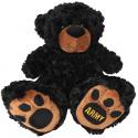 ARMY Embroidered on Foot of Big Paw Black Bear