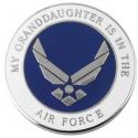 My Granddaughter is in the Air Force with Wing Lapel Pin 