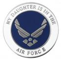 My Daughter is in the Air Force with Wing Lapel Pin 