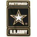 Army Star Retired Large Lapel Pin 
