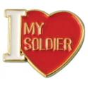 Army I Heart my Soldier Lapel Pin 